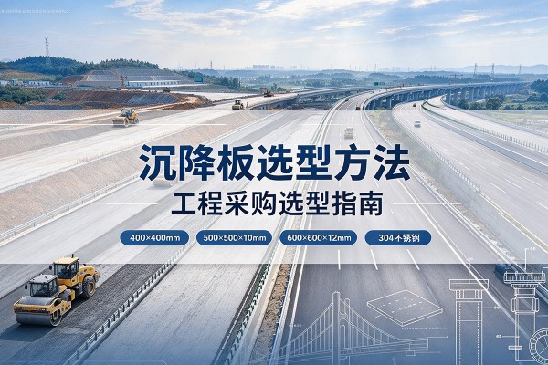 荥经沉降板选择方法