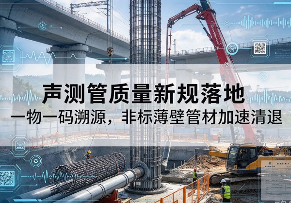 荥经声测管质量新规落地，一物一码溯源，非标薄壁管材加速清退