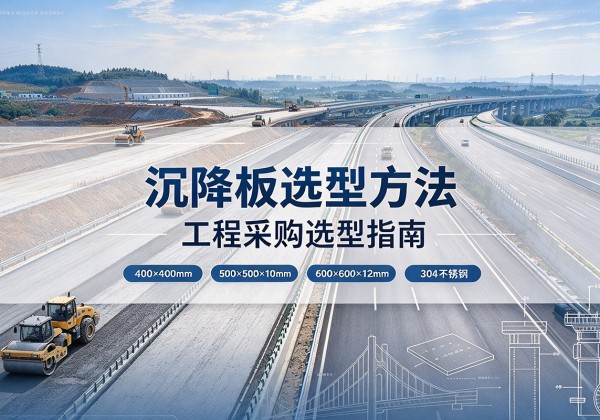 荥经沉降板选择方法